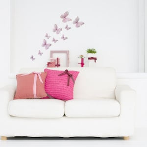 3D Wall Butterflies- Light Princess Pink image 1