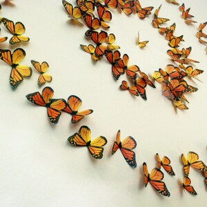 Monarch Butterflies 3D Wall Art Set of 100 image 2