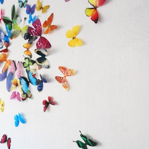 Realistic 3D Wall Butterflies set of 50 image 2
