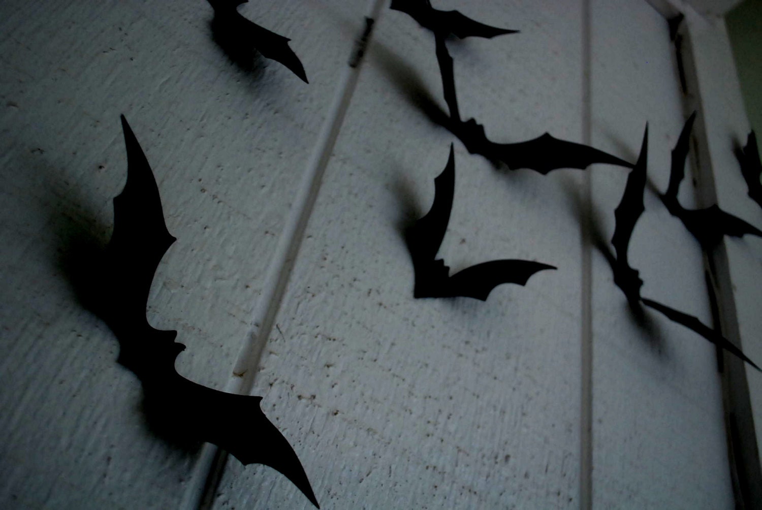 3D Black Bats - Set Of 25