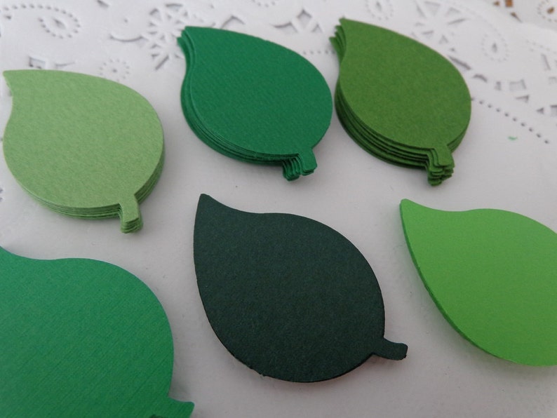 Jungle Party Supplies Mixed Green Leaf Confetti Woodland Wedding Safari Theme Table Scatter