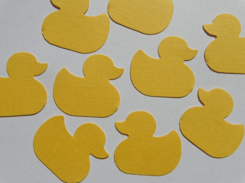 Yellow Duck Confetti Rubber Ducky Confetti Ducky Baby Shower Decor Baby Sprinkle