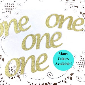 One Confetti - Dekoracja na pierwsze urodziny - No Shed Glitter Age Confetti - Dekoracja stołu na pierwsze urodziny - Wiele dostępnych kolorów