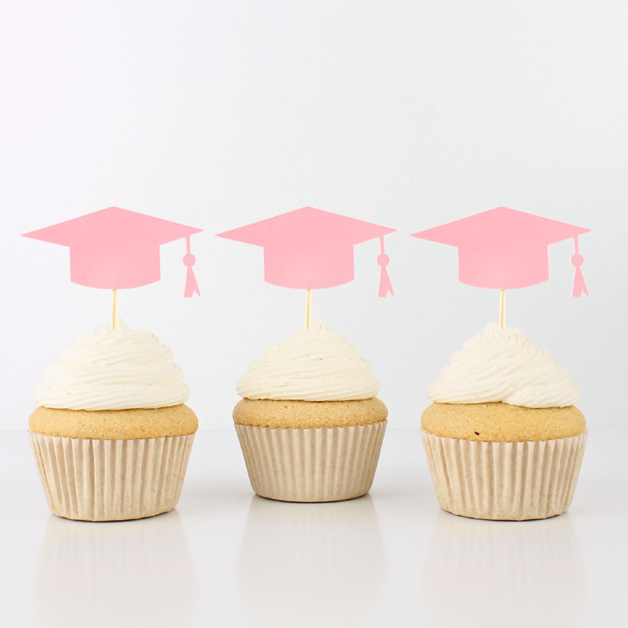Many Toppers Graduation Cap Cupcake Toppers - Many Colors - Food Picks - 2026 ...