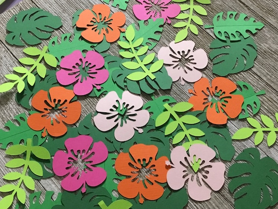 Hawaiian Tropical Sparkle Scatter Confetti Wedding Party Table Decor