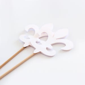 Fleur De Lis Red White Blue Centerpiece Picks - Scouts Centerpiece Decorations image 5
