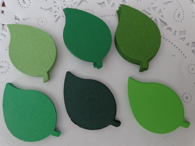 Jungle Party Supplies Mixed Green Leaf Confetti Woodland Wedding Safari Theme Table Scatter