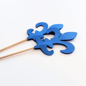 Fleur De Lis Red White Blue Centerpiece Picks - Scouts Centerpiece Decorations image 8