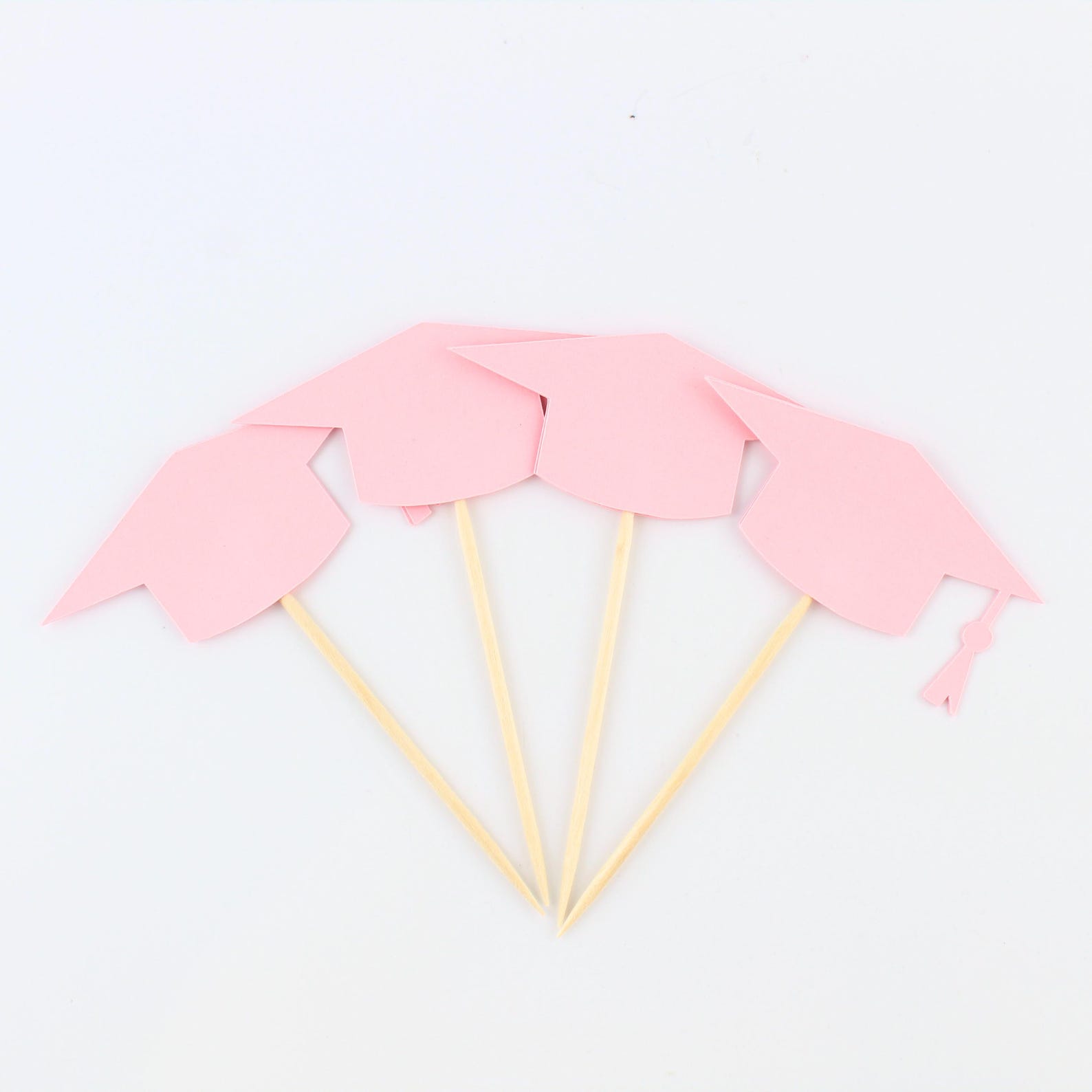 Graduation Cap Cupcake Toppers - Many Colors - Food Picks - 2026 ...