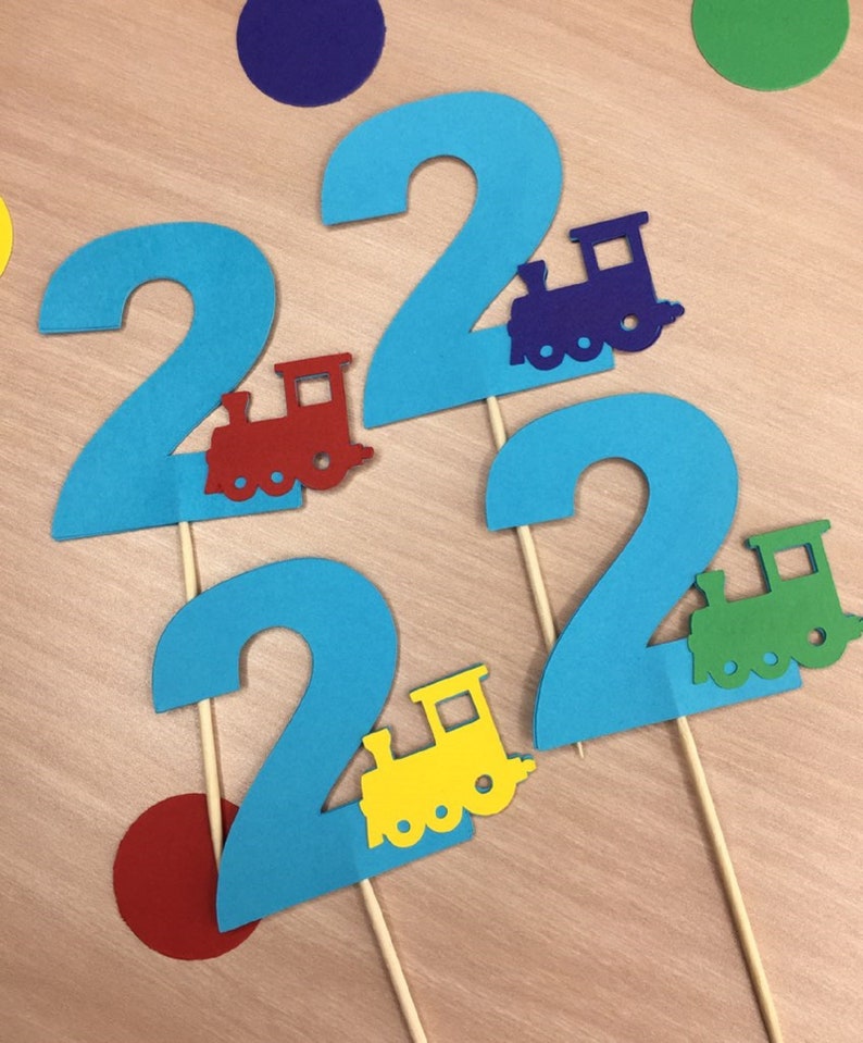 Second Birthday Party Chugga Chugga Two Two Theme Train Confetti Toddler Birthday Railroad Party