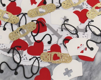 Nurse Confetti - Nursing Graduation Party Decor - RN Confetti - Medical School Graduation Party - Nurse Retirement Party - Nursing School