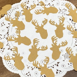 Confeti de ciervo - Brown Buck Table Scatter - Woodland Party - Tribal Party - Lumberjack Theme - Onedeerful Party Decor - Caza