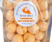 Freeze Dried Pumpkin Pie Salt Water Taffy - FREE SHIPPING - Freeze Dried Candy Bites - Halloween Candy