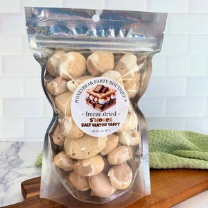 Freeze Dried S&#39;MORES Salt Water Taffy - FREE SHIPPING - Freeze Dried Candy Bites