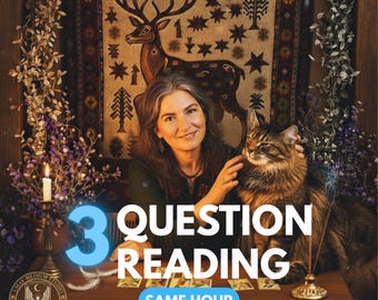 3 Question Tarot Reading Same Hour | Psychic Love, Career, or General Reading | Spiritual Advice