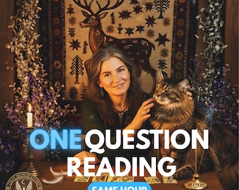 Same Hour Tarot Reading: One Question Psychic Insight (Digital Delivery)