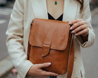 Personalized Handmade Leather Bags For Women, Costume Shoulder Bag, Gift For Her