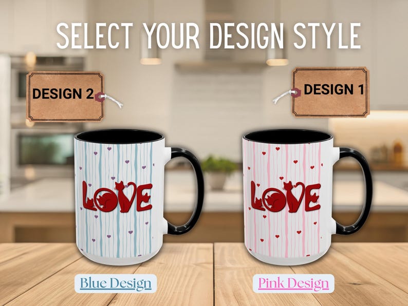 Cat Lover Mug, Cat Mom Mug, Cat Dad Gift, Cat Lover Gift, Ceramic Coffee Cup, Valentine Cat Gift image 2