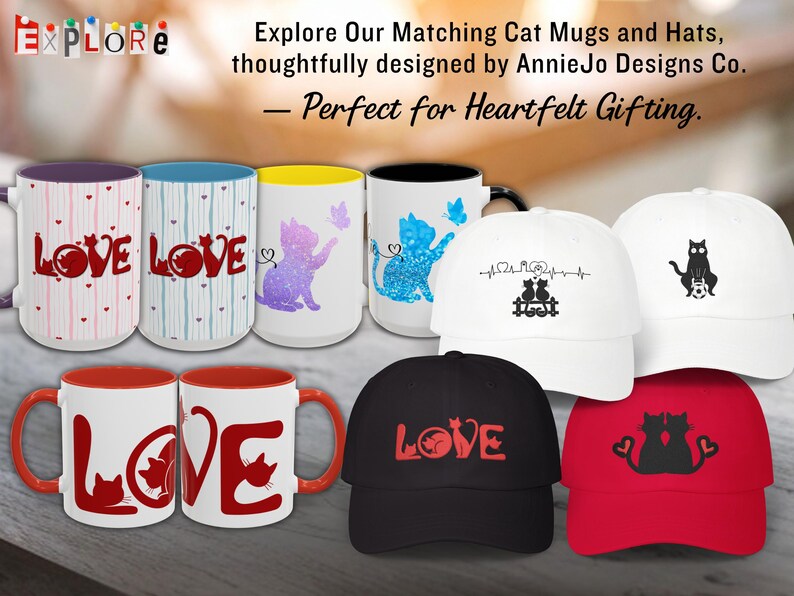 Cat Lover Mug, Cat Mom Mug, Cat Dad Gift, Cat Lover Gift, Ceramic Coffee Cup, Valentine Cat Gift image 14