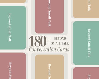 Deep Conversation Kartenspiel - Bedeutungsvolle Gespräche (digitaler Download, druckbar)