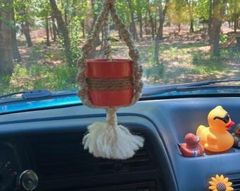 Mini macramé plantenhanger