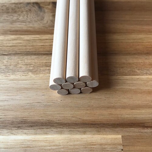 Wooden Dowel Rods 3/8 X 12 Bag of 25 Etsy