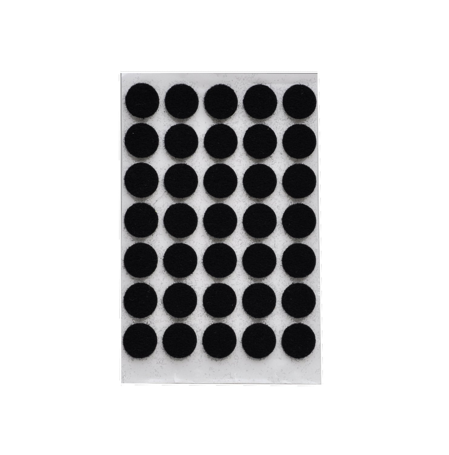 Pack of 40 Black Felt Baise Circles 25mm Diameter Adhesive Sticky