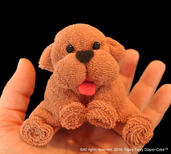 Baby Washcloth Puppy Washagami ™ Instructional Video - Etsy Canada Baby Washcloth Puppy Washagami ™ Instructional Video - Etsy Canada