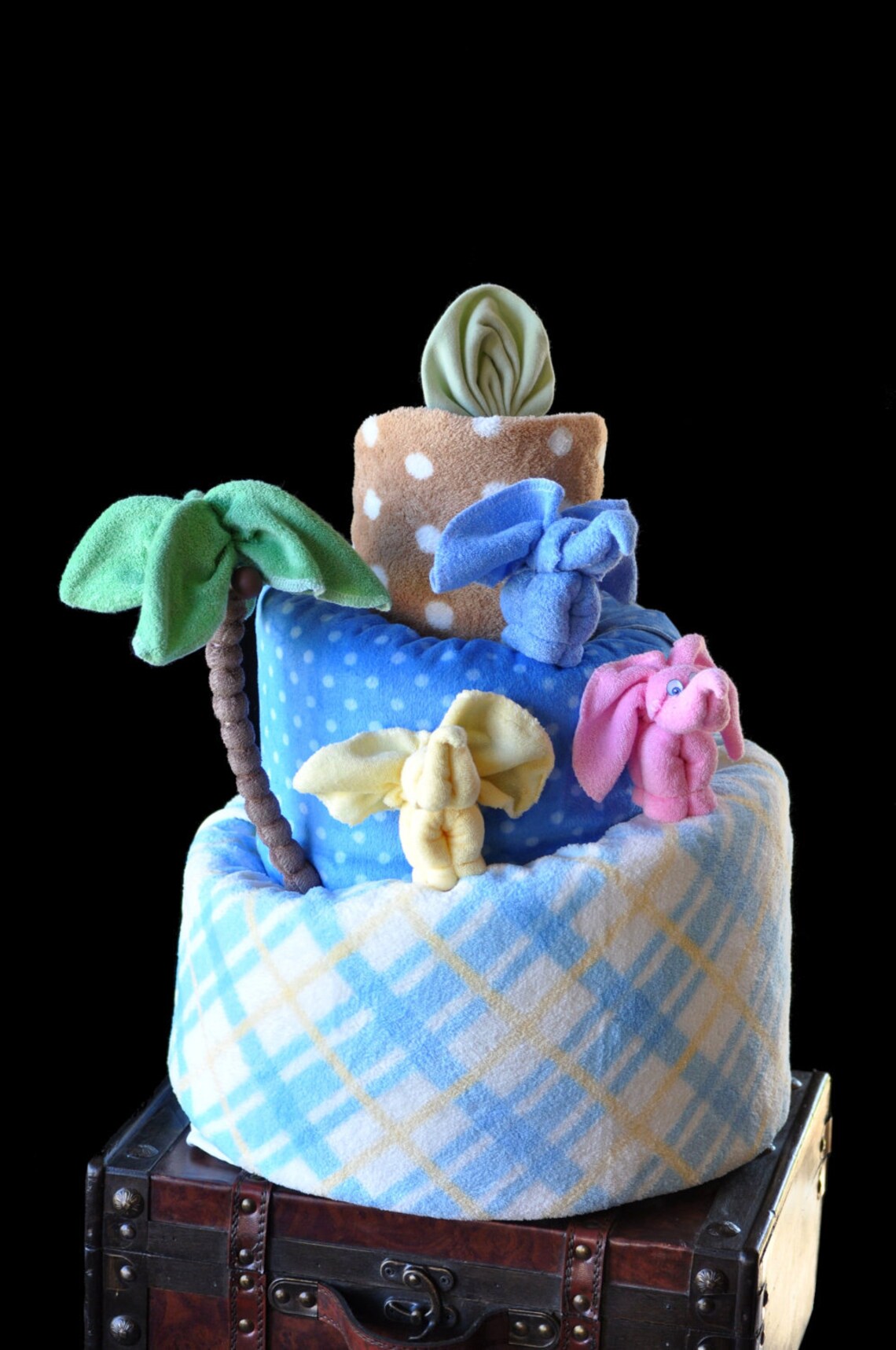 Baby Washcloth Elephant Washagami ™ Diaper Cake Topper Etsy Australia
