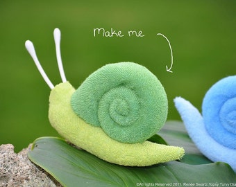 Washcloth Snail, WashAgami ™,  for Diaper Cake - Instructional Video