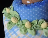 Baby Washcloth Thin Rose Leaves, WashAgami , for a Diaper Cake How to Make Video