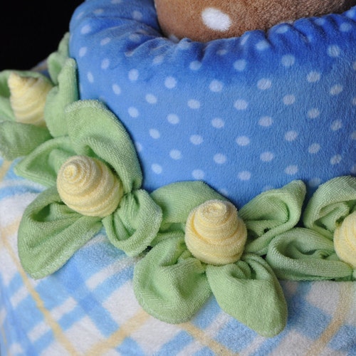 Baby Washcloth Flowers Washagami ™ Bouquet or Diaper Cake Etsy