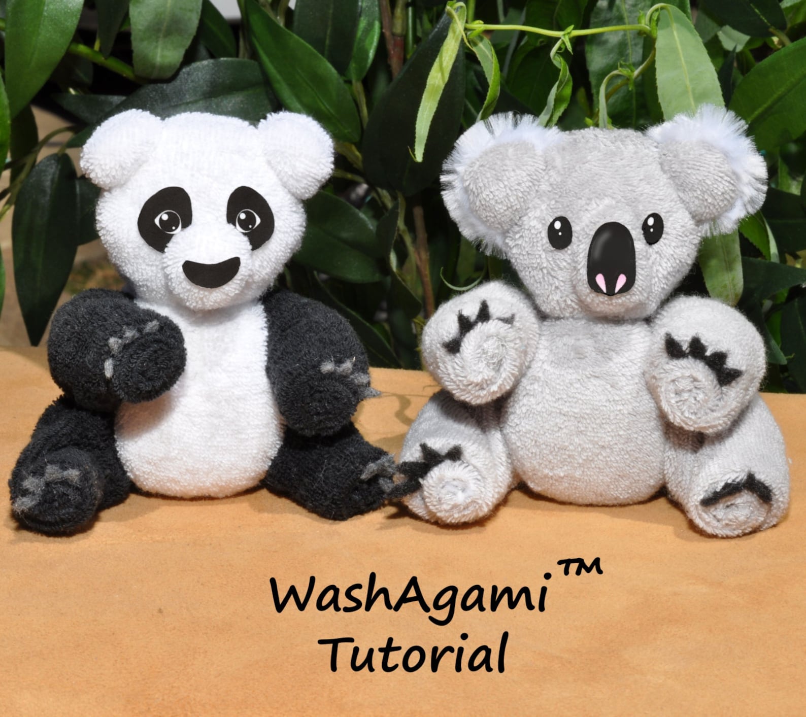 Baby Washcloth Koala Washcloth Panda Washagami ™ Etsy Canada
