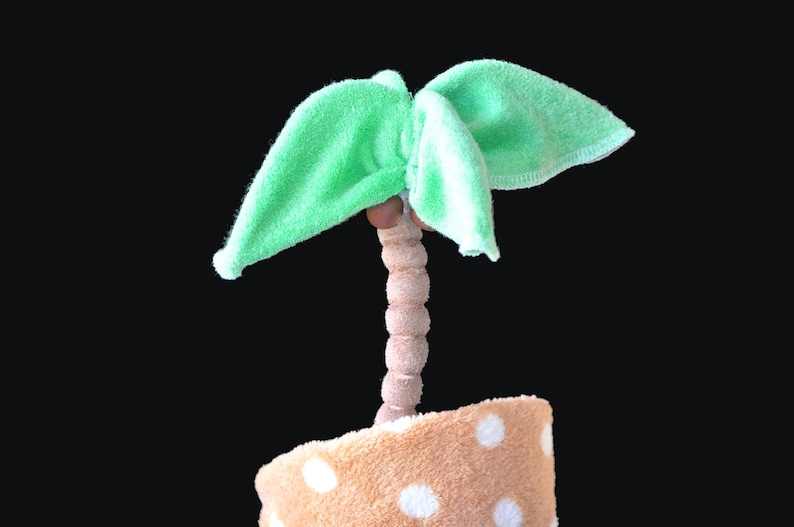 Baby Washcloth Palm Tree, WashAgami ™, For a Diaper Cake How To Video image 1