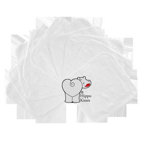 Baby Washcloths White 10 Pack, Facial Cloths, Washable Sanitizing Wipes