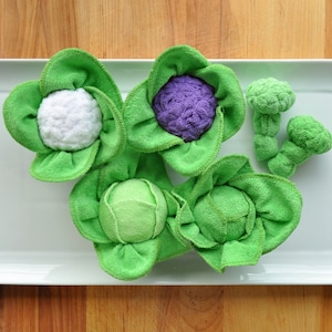 Baby Washcloth Cabbage, Cauliflower and Broccoli, WashAgami ™ Instructional Video