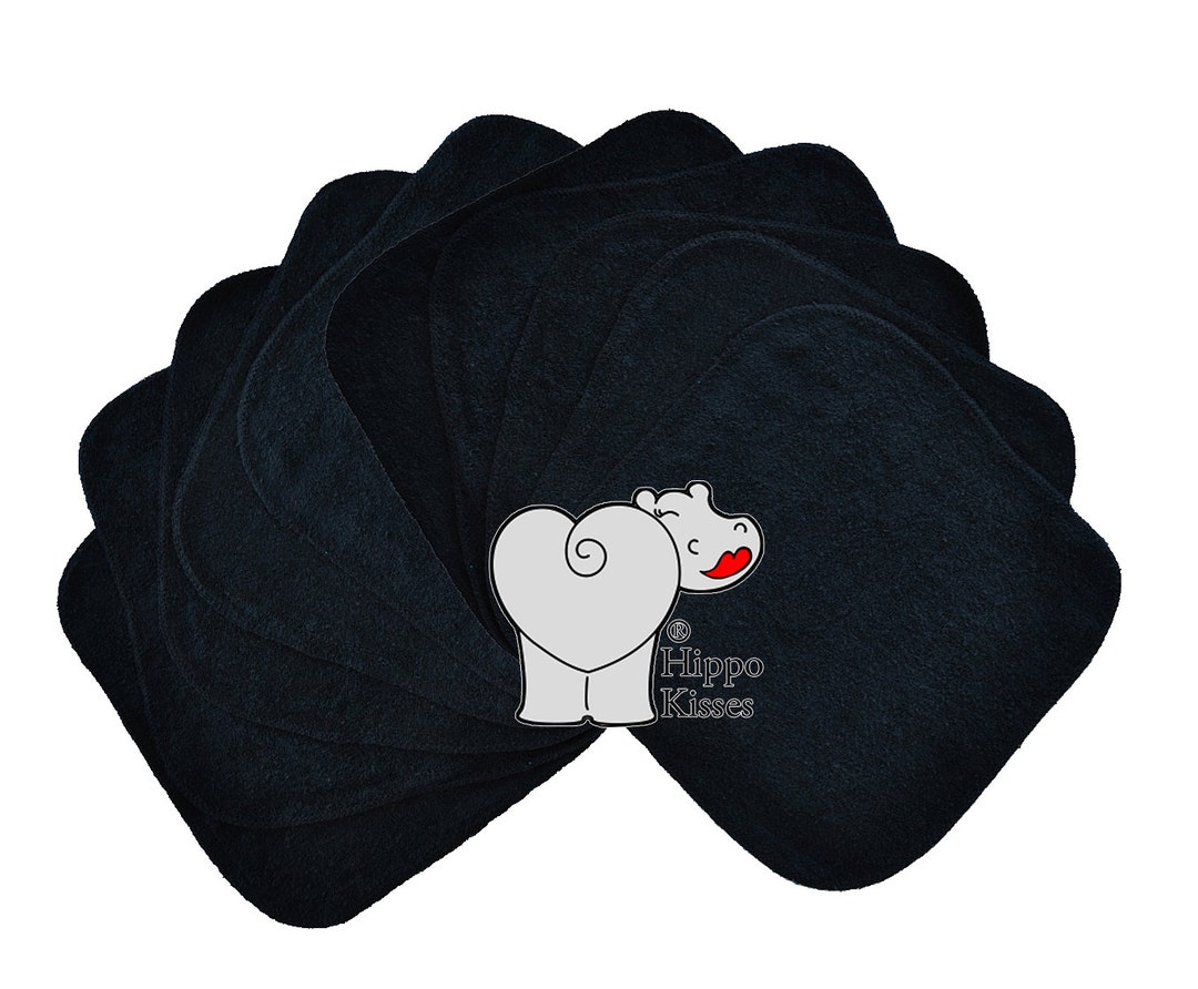 Baby Washcloths Black 10 Pack, Facial Cloths, Washable Sanitizing Wipes Etsy