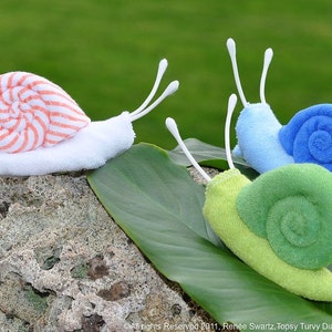 Washcloth Snail, WashAgami ™, for Diaper Cake Instructional Video image 3