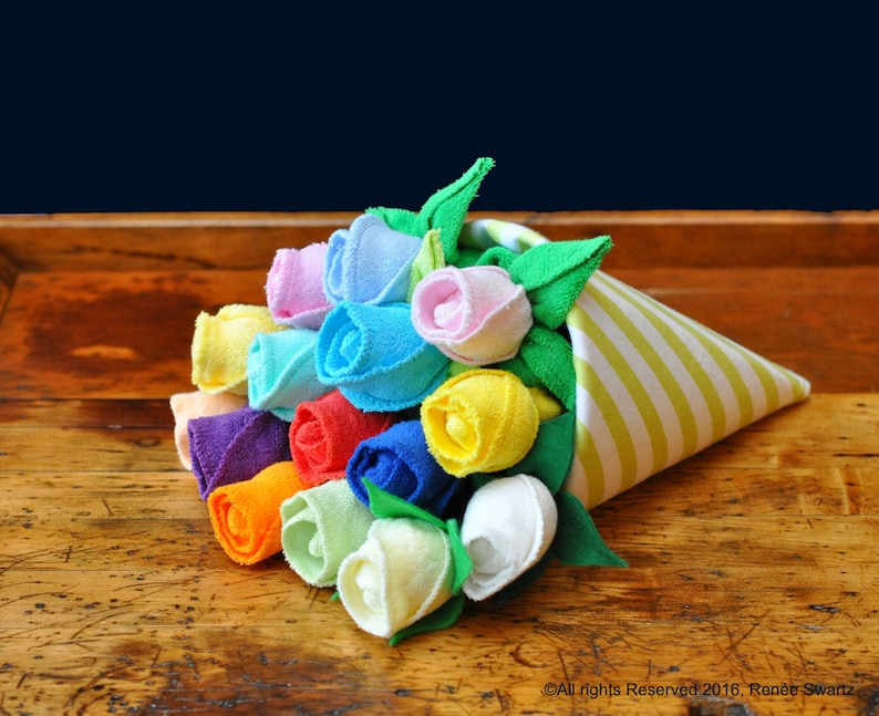 Washcloth Roses Baby Washcloth Rose WashAgami ® Etsy