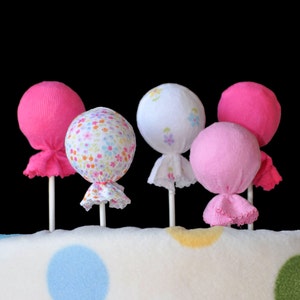 Washcloth Lollipops, set of 5, Cupcakes and Sugar Pop, WashAgami ™, Instructional Videos image 4