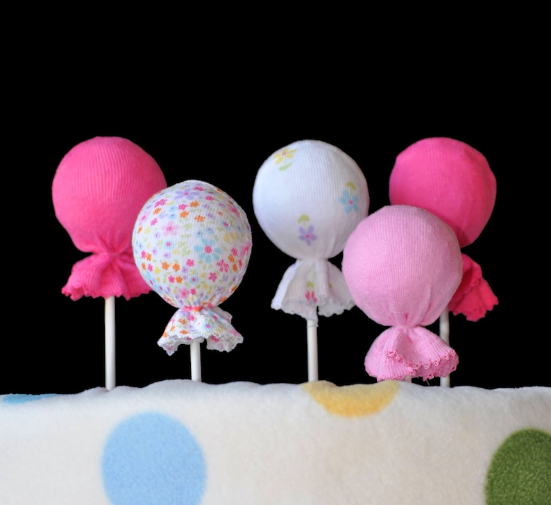 Washcloth Lollipops, set of 5, Cupcakes and Sugar Pop, WashAgami ™, Instructional Videos image 4