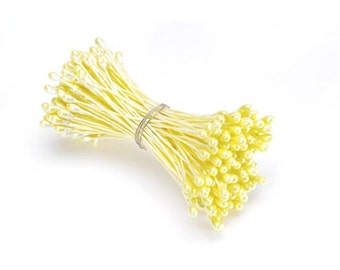 Flower Stamens Pearlized Yellow