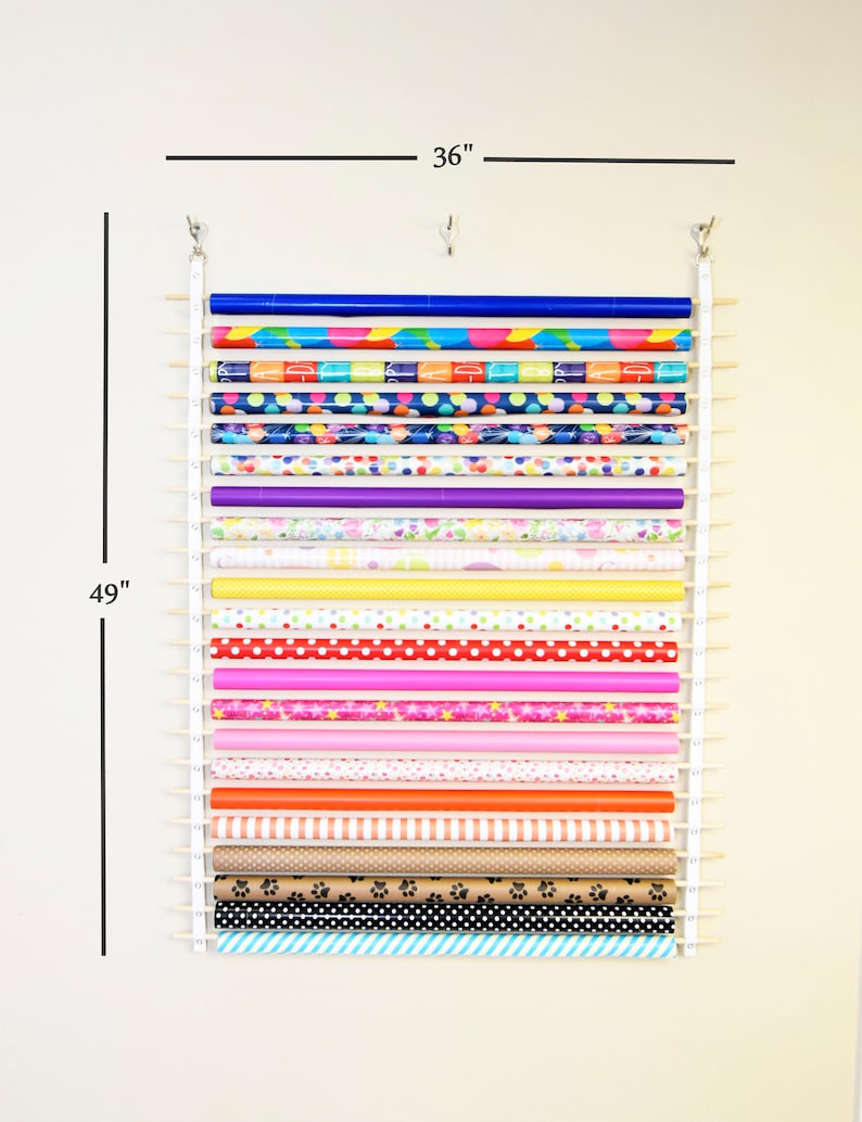 Gift Wrap Storage 22 Rolls Gift Wrap Organizer Wrapping - Etsy