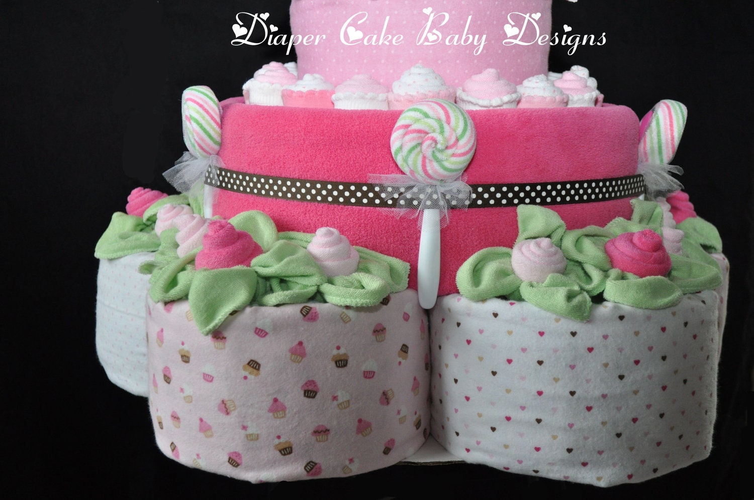 Baby Washcloth Rose & Leaves Washagami ™ Video Instructions Etsy