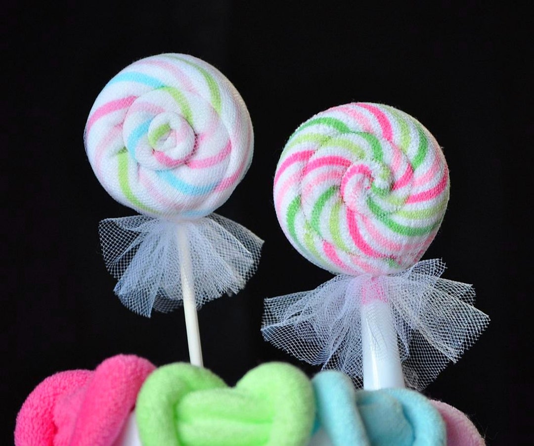 Baby Washcloth Round Lollipop, Washagami ™, Video Instructions for a