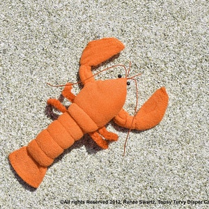 Baby Washcloth Lobster, Crawfish for Diaper Cake Instructional Video Sale image 3