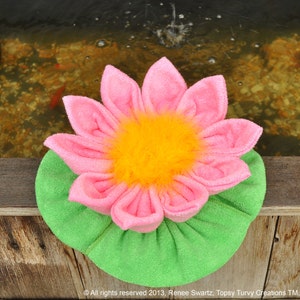 Baby Washcloth Water Lily, WashAgami ™, PDF Pattern and Instructional Video