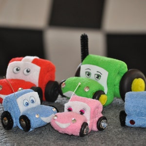 Baby Washcloth Cars, WashAgami ™, How to Video and PDF for Diaper Cakes