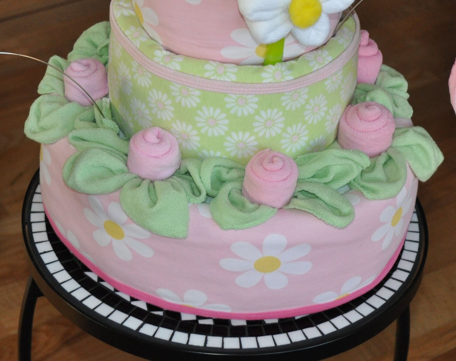 Baby Washcloth Rose & Leaves Washagami ™ Video Instructions Etsy