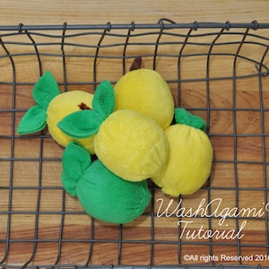 Washcloth Lemons and Limes, Baby Washcloth Lemon , WashAgami® , Instructional Video